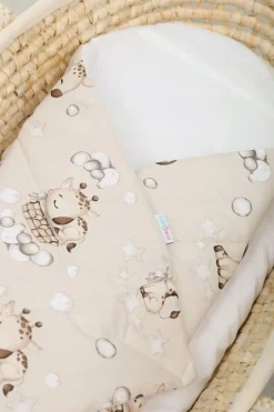 Rożek becik usztywniany kokosem bawełna Babymam