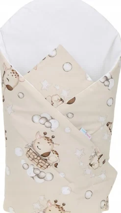 Rożek becik usztywniany kokosem bawełna Babymam