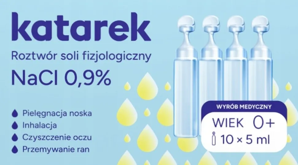 Sól fizjologiczna dla niemowląt 50x5ml Katarek