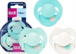 Smoczek dynamiczny Lovi Prime Tutti Frutti 18m+ 3szt Aqua Green