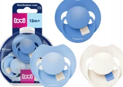 Smoczek dynamiczny Lovi Prime Tutti Frutti 18m+ 3szt Ultramarine