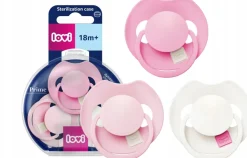 Smoczek dynamiczny Lovi Prime Tutti Frutti 18m+ 3szt Peony Pink