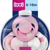 Smoczek dynamiczny Lovi Prime Tutti Frutti 6-18m 3szt Peony Pink
