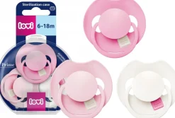 Smoczek dynamiczny Lovi Prime Tutti Frutti 6-18m 3szt Peony Pink