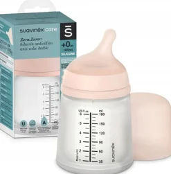 Suavinex butelka zero zero 180ml regulowany przepływ smoczek 0m+