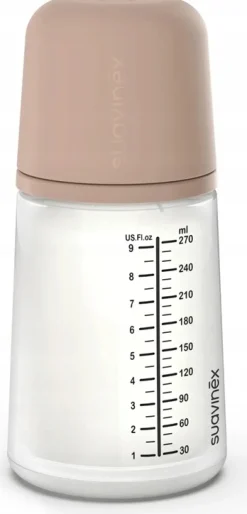 Suavinex butelka ZERO ZERO 270ml antykolkowa silikonowa średni przepływ 3m+