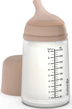 Suavinex butelka ZERO ZERO 270ml antykolkowa silikonowa średni przepływ 3m+