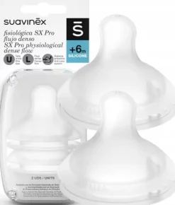 Suavinex smoczek do butelki sx pro szybki 6m+ 2szt smoczki