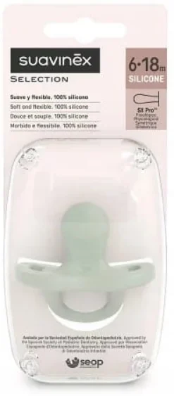 Suavinex smoczek fizjologiczny silikonowy sx pro 6-18m