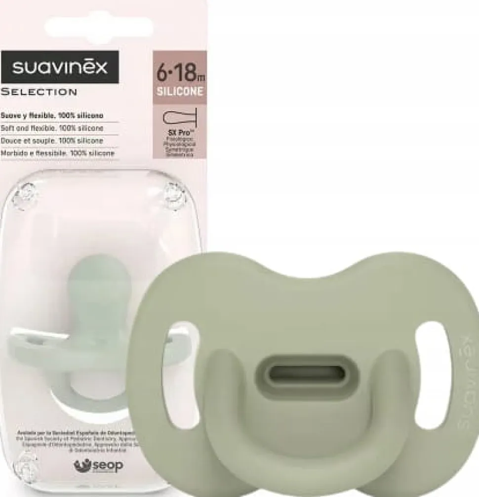 Suavinex smoczek fizjologiczny silikonowy sx pro 6-18m