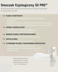 Suavinex smoczek fizjologiczny Sx Pro 0-2m uspokajający 2szt noworodek