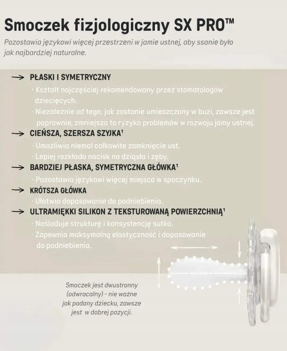 Suavinex smoczek fizjologiczny Sx Pro 0-2m uspokajający 2szt noworodek