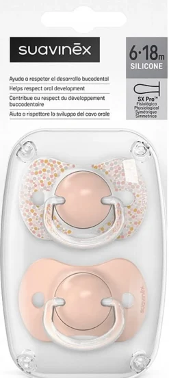 Suavinex smoczek fizjologiczny 6-18m sx pro silikonowy 2szt