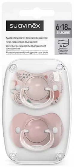 Suavinex smoczek fizjologiczny 6-18m sx pro silikonowy 2szt