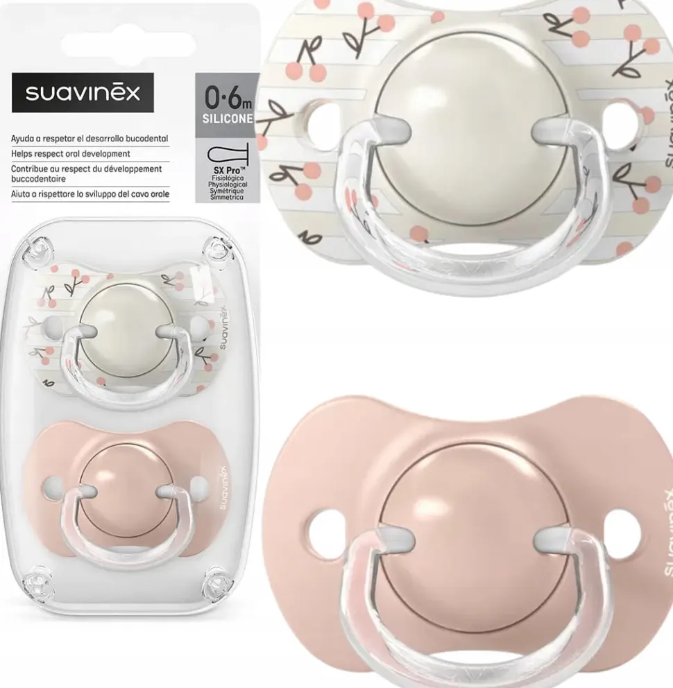 Suavinex smoczek fizjologiczny uspokajający SX Pro 0-6m silikon 2szt