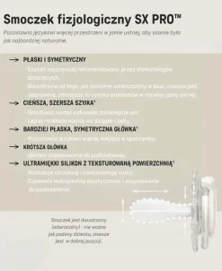 Suavinex smoczek fizjologiczny uspokajający SX Pro 0-6m silikon 2szt