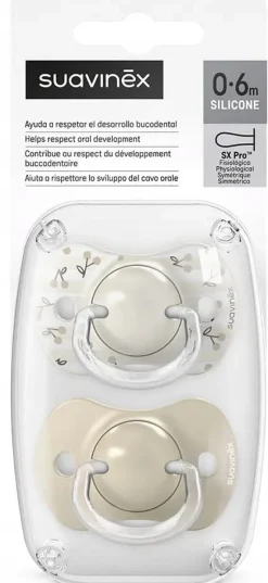 Suavinex smoczek fizjologiczny uspokajający SX Pro 0-6m silikon 2szt