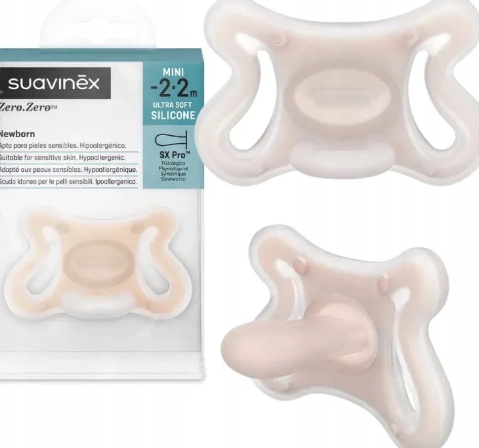 Suavinex smoczek silikonowy fizjologiczny zero zero -2-2m