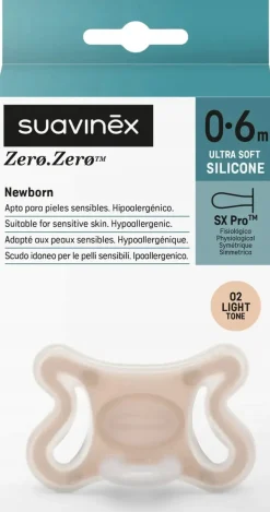 Suavinex smoczek silikonowy fizjologiczny Zero Zero 0-6m Light