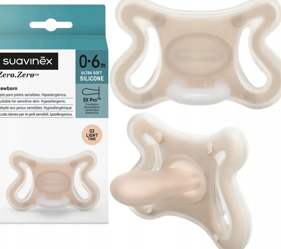 Suavinex smoczek silikonowy fizjologiczny Zero Zero 0-6m Light