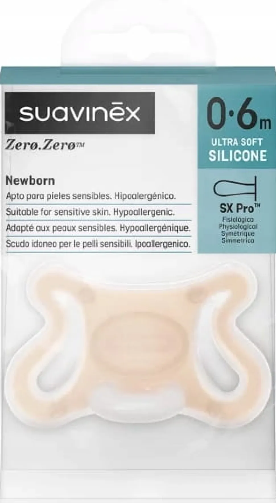 Suavinex smoczek silikonowy fizjologiczny zero zero 0-6m