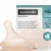 Suavinex smoczek zero zero szybki przepływ smoczki 2szt +6m