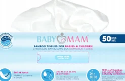 Suche chusteczki bambusowe dla niemowląt i dzieci 250szt Babymam