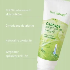 Tntnmom's krem chłodzący z ekstraktem z kapusty na ból piersi roll-on