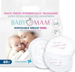 Wkładki laktacyjne superchłonne żelujące 60szt Babymam
