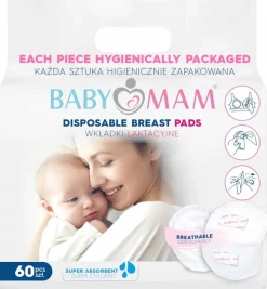 Wkładki laktacyjne superchłonne żelujące 60szt Babymam