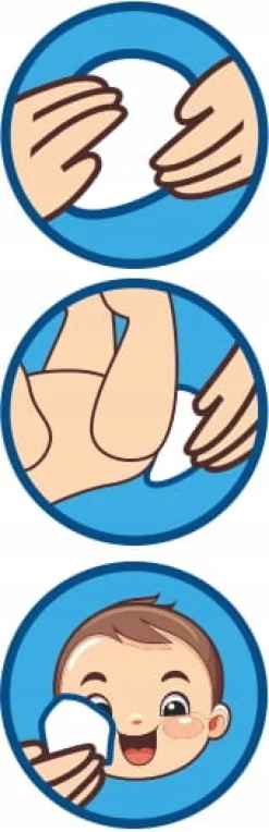 8x płatki kosmetyczne bawełniane dla niemowląt dzieci 60szt Babymam 480szt
