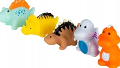 Zabawki kąpielowe do kąpieli ekipa dinozaurów Akuku zestaw 5szt