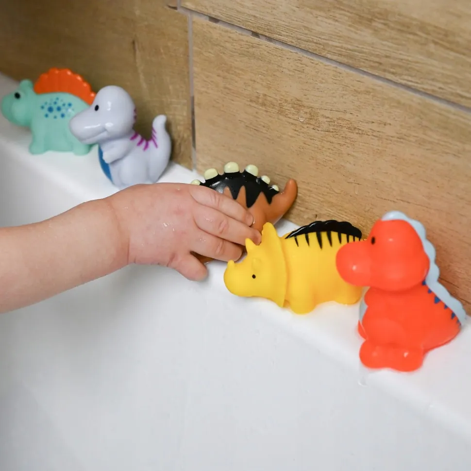 Zabawki kąpielowe do kąpieli ekipa dinozaurów Akuku zestaw 5szt