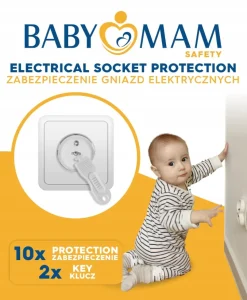 Zabezpieczenia do gniazd gniazdek kontaktów zaślepki zestaw 10 szt Babymam