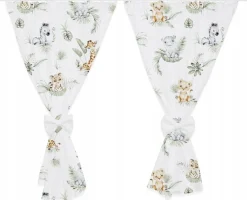 Zasłony zasłonki ozdobne+kokarda 155cm 2sz Babymam