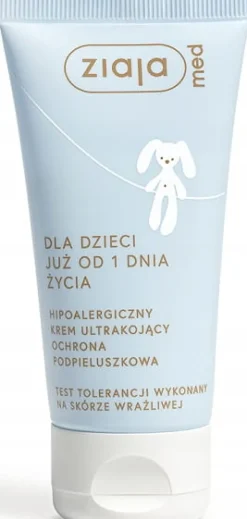 Ziaja med hipoalergiczny krem kojący ochronna podpieluszkowa