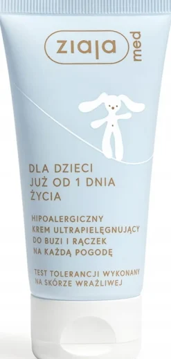 Ziaja med krem do buzi i rączek na każdą pogodę pielęgnujący