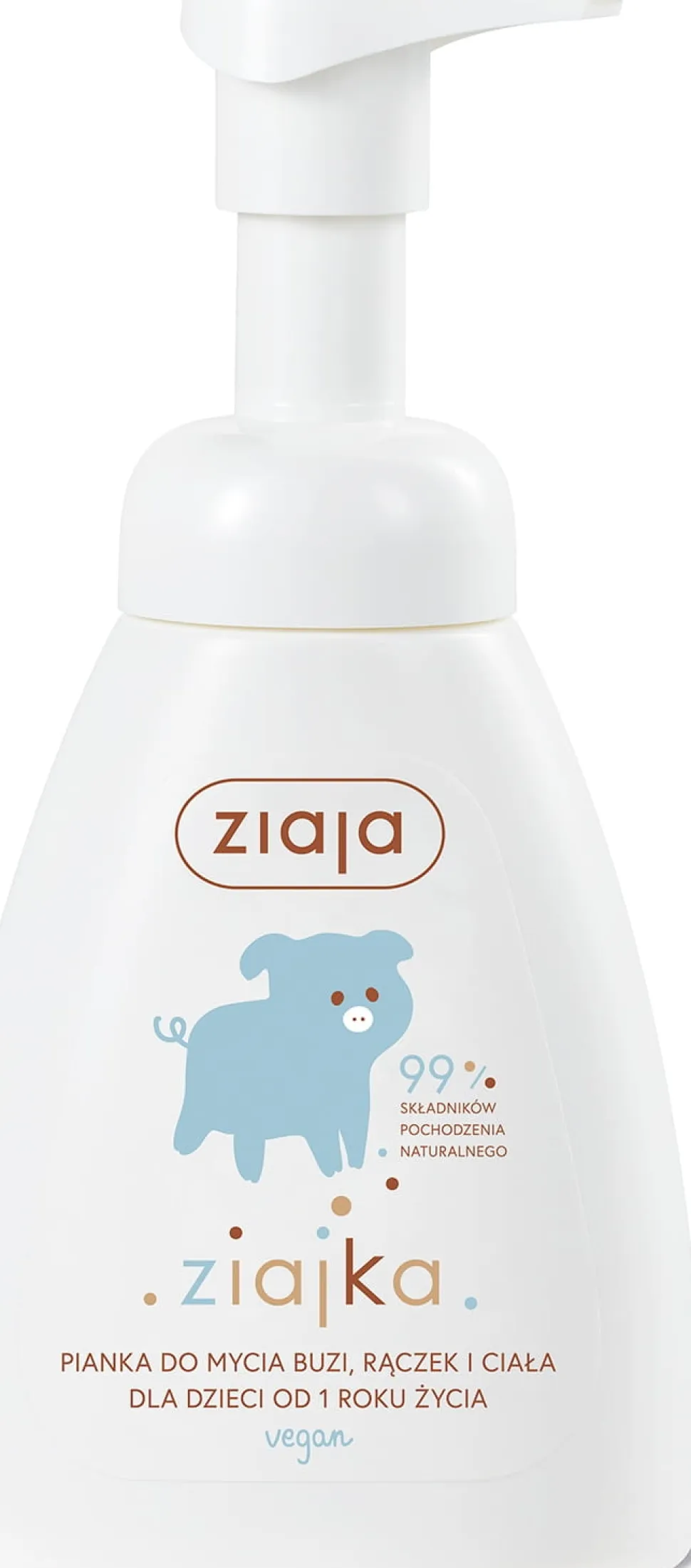 Ziajka pianka do mycia rączek buzi ciała 250ml
